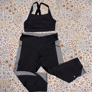 BUNDLE: High Sup PowerSoft Sports Bra & Champion Retro Colorblock Capri Leggings